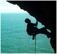 success-rock-climber
